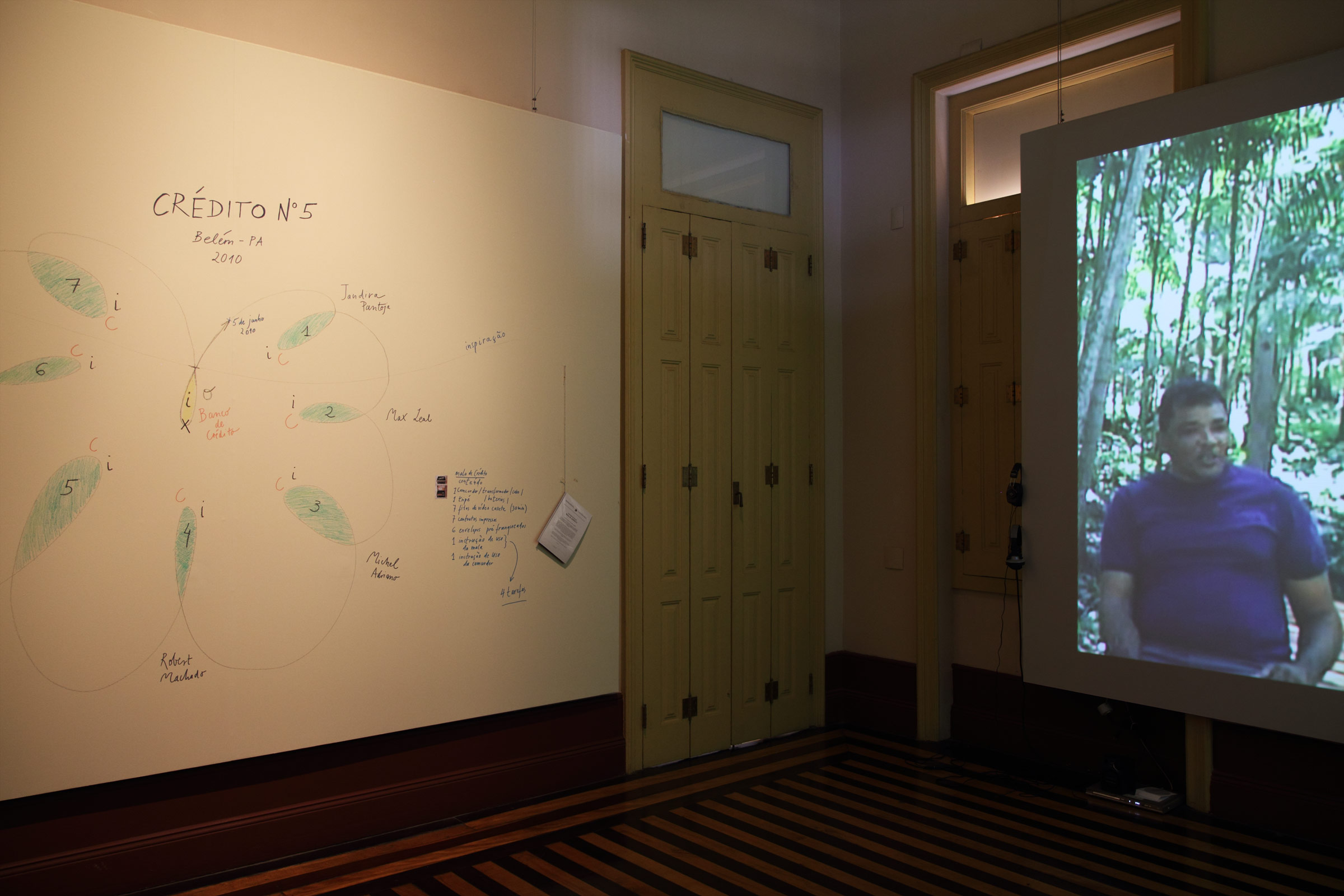 Johannes Burr: CRÉDITO N°5 // FilmEmRede // Ausstellung im Museo da UFPA, Belém do Pará 2010