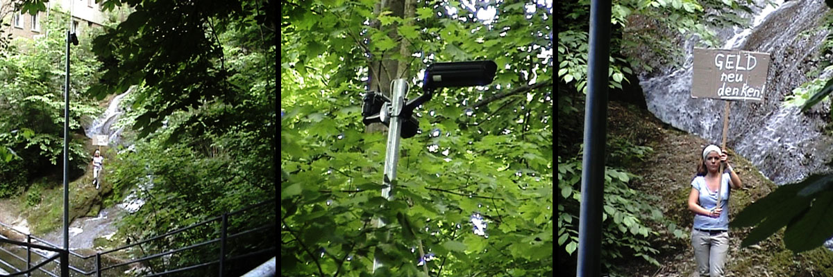 Videostills aus: KREDIT #7 // Kettenfilm mit Patricia Caspari // St. Gallen 2012